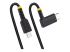 StarTech.com 3ft (1m) USB C Charging Cable Right Angle, 60W PD 3A, Heavy Duty Fast Charge USB-C Cable, USB 2.0 Type-C, Durable and Rugged Aramid Fiber, S20/iPad/Pixel - Vänster vinkel