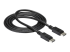 StarTech.com DisplayPort 1.2-kabel med lås ? certifierad, 3 m - Vänster vinkel