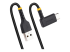 StarTech.com 6in (15cm) USB A to C Charging Cable Right Angle, Heavy Duty Fast Charge USB-C Cable, USB 2.0 A to Type-C, Durable and Rugged Aramid Fiber, 3A, S20/iPad/Pixel - Vänster vinkel